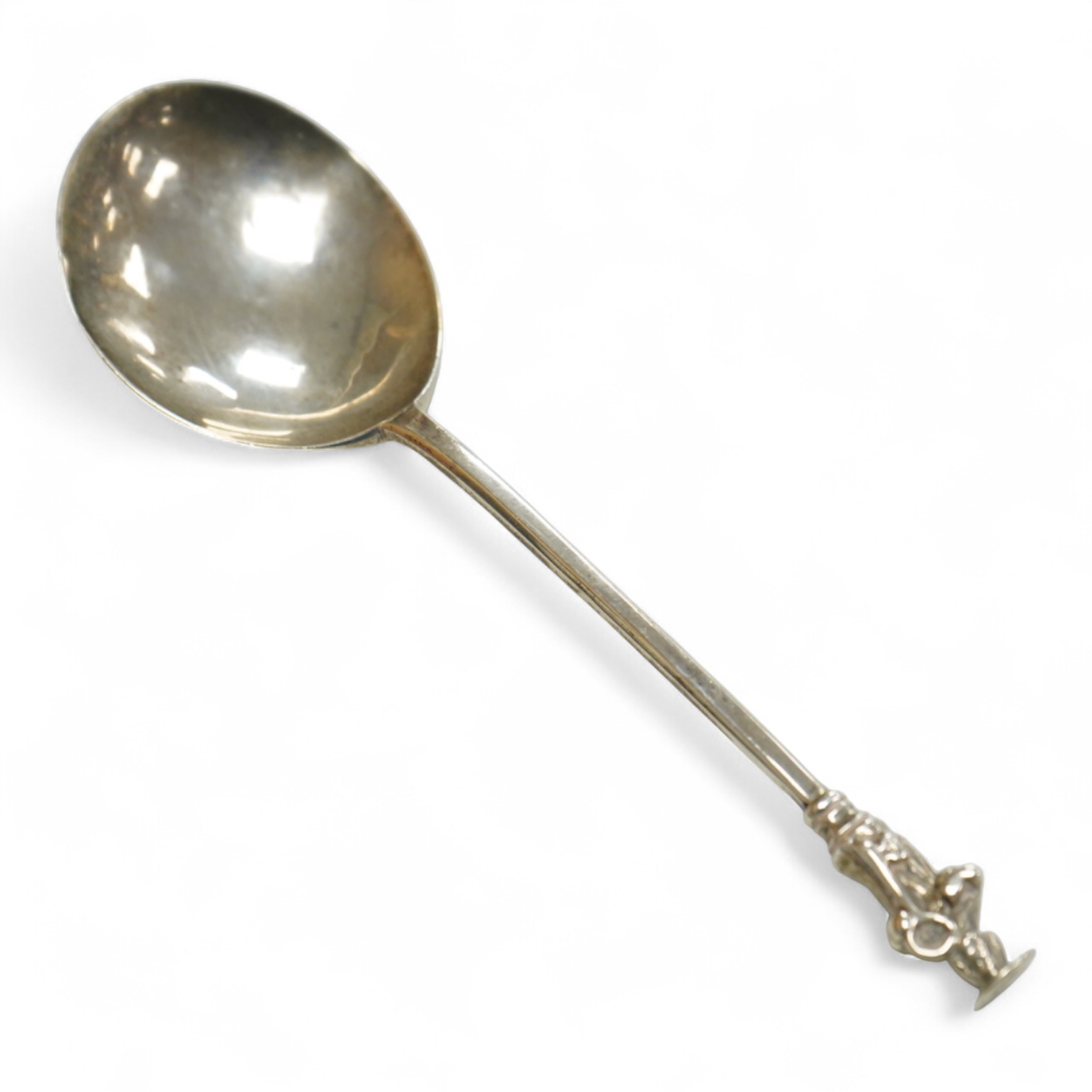 A George III silver apostle spoon, no makers mark, London, 1763, 17.5cm, 41 grams.